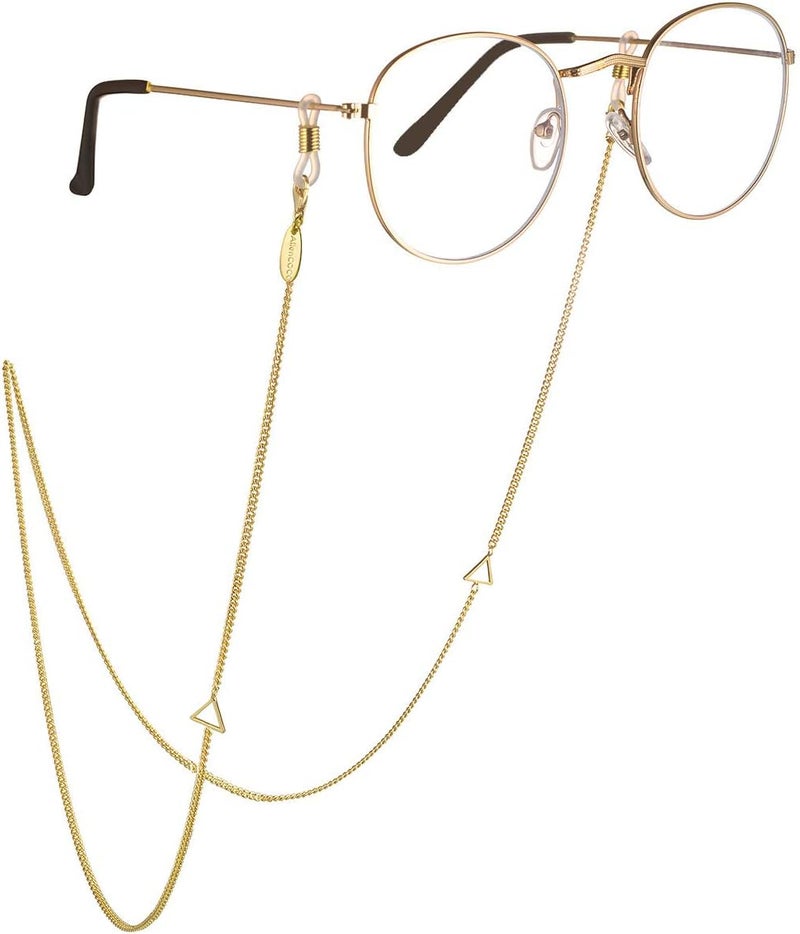 AllenCOCO Glasses Chain, Eyeglass Strap For Women Sunglasses - 14K Gold Eyeglasses Chain, Eye Glasses Holders Around Neck - Image 1